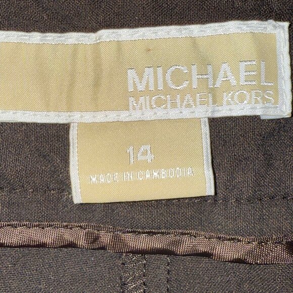 Michael Kors Dark Brown Paper Bag Shorts‎ Size 14 - Picture 5 of 6